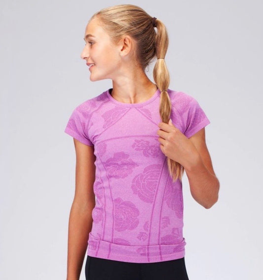 Ivivva Flower Print Fly Tech Short Sleeve, Kids 6/6X