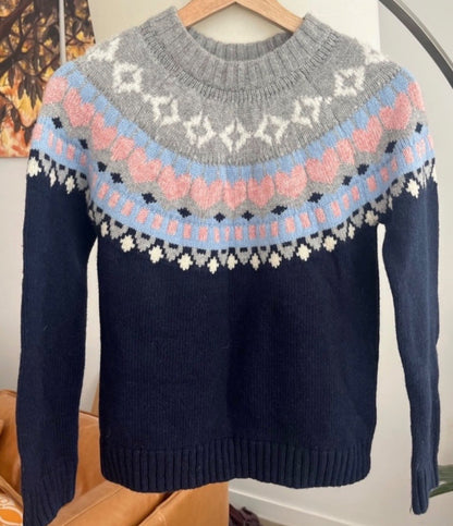 Crewcuts by J. Crew Festive Fair Isle Sweater  - MSRP >$100, Kids 12