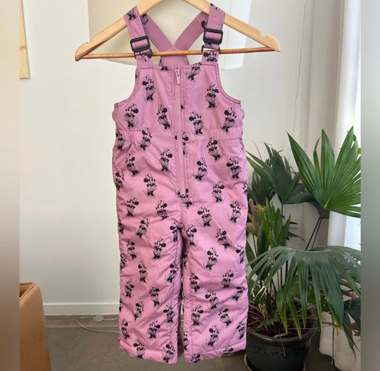 Baby Gap × Disney Toddler Minnie Mouse ColdControl Max Bib SnowPants - MSRP $108, Kids 3T