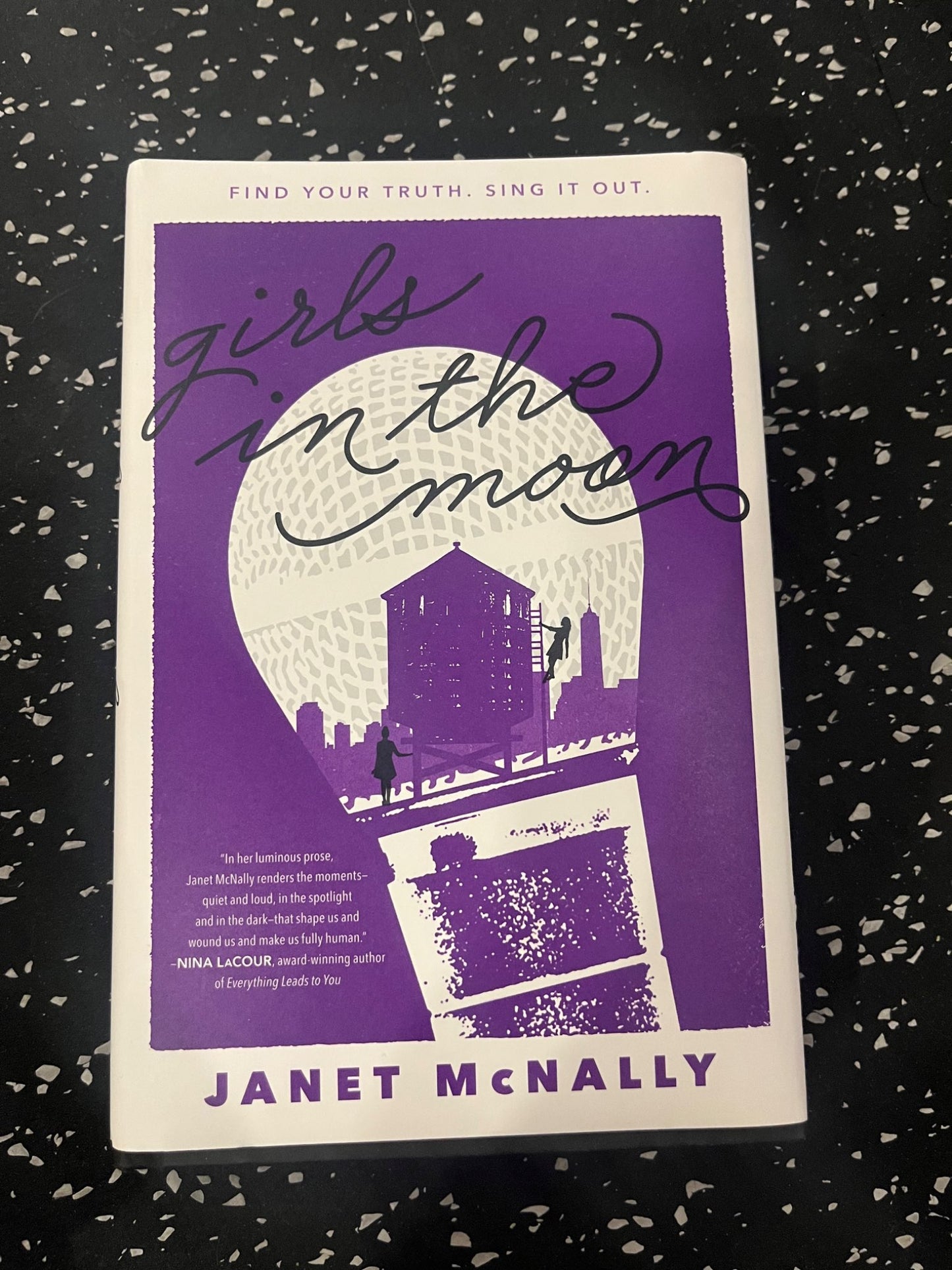 Hardcover Book - Girls In the Moon by Janet McNally