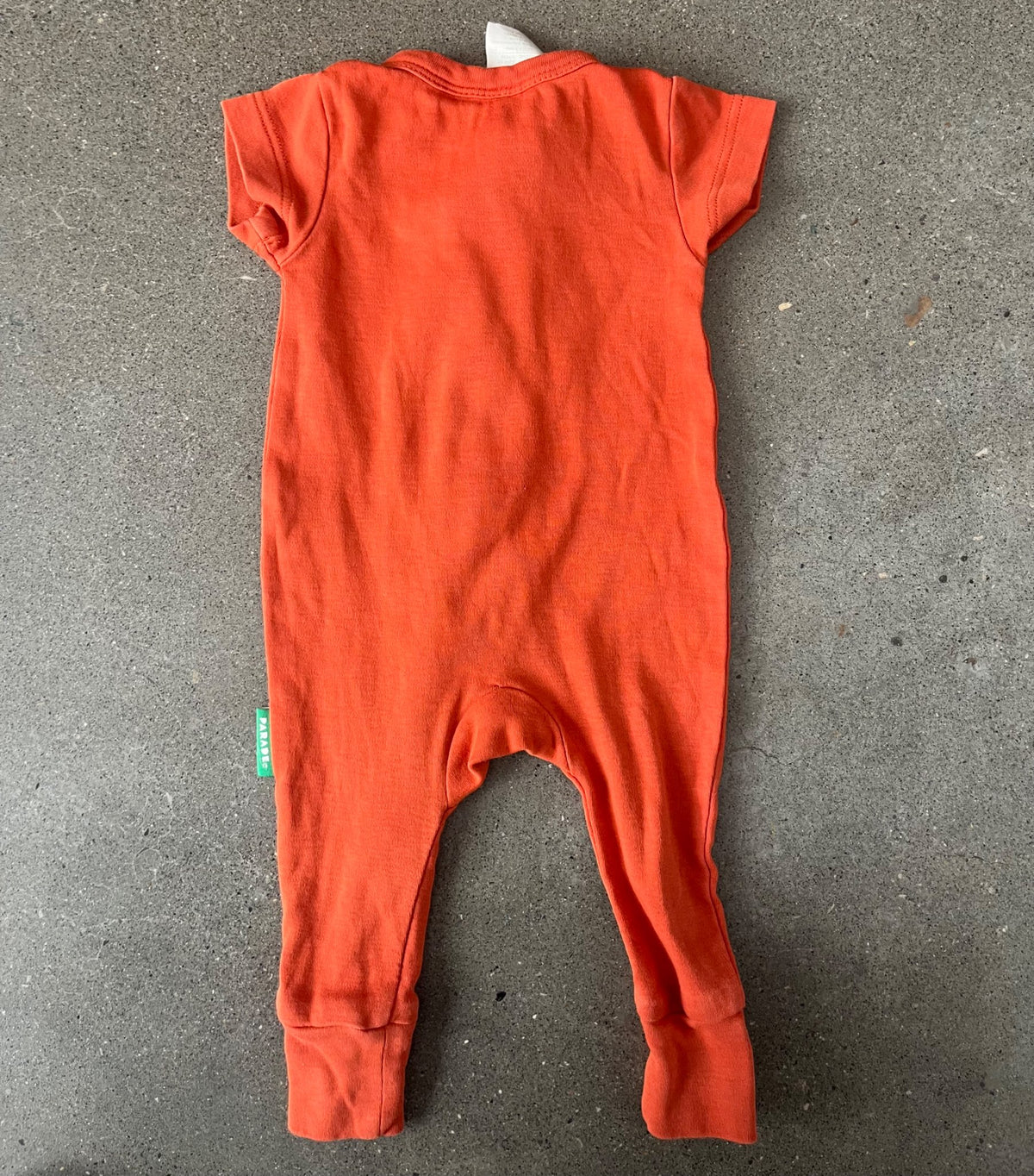 Parade Organics 2-Way Zip Short Sleeve Romper, Kids 3 Month (0-3M)
