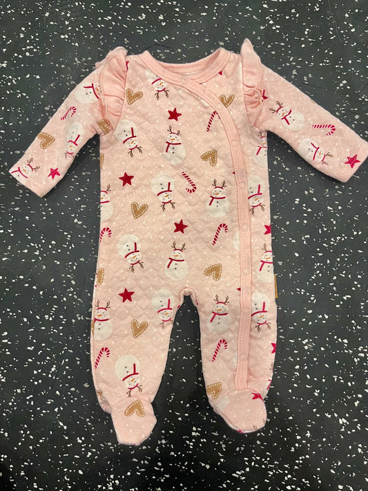 Lila & Jack Quilted Holiday Onesie , Kids 3 Month (0-3M)