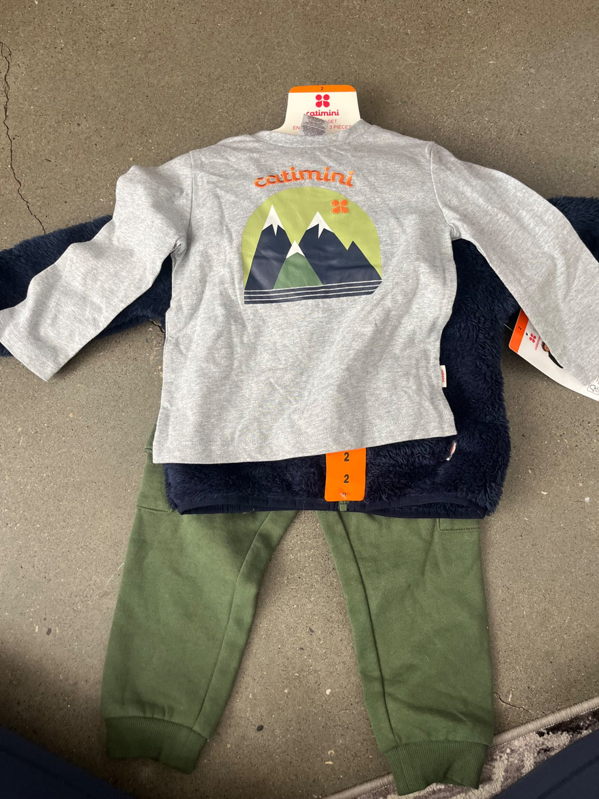 NWT Catimini 3-Piece Outfit , Kids 2T