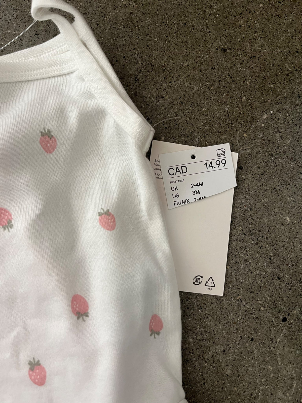 NWT H&M Sleeveless Bodysuits (Size 2-4 Months), Kids 3 Month (0-3M)