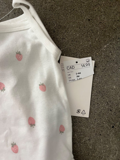 NWT H&M Sleeveless Bodysuits (Size 2-4 Months), Kids 3 Month (0-3M)