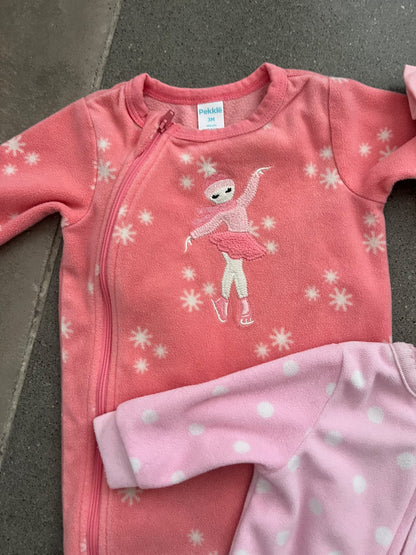 Three Fleece Sleepers , Kids 3 Month (0-3M)