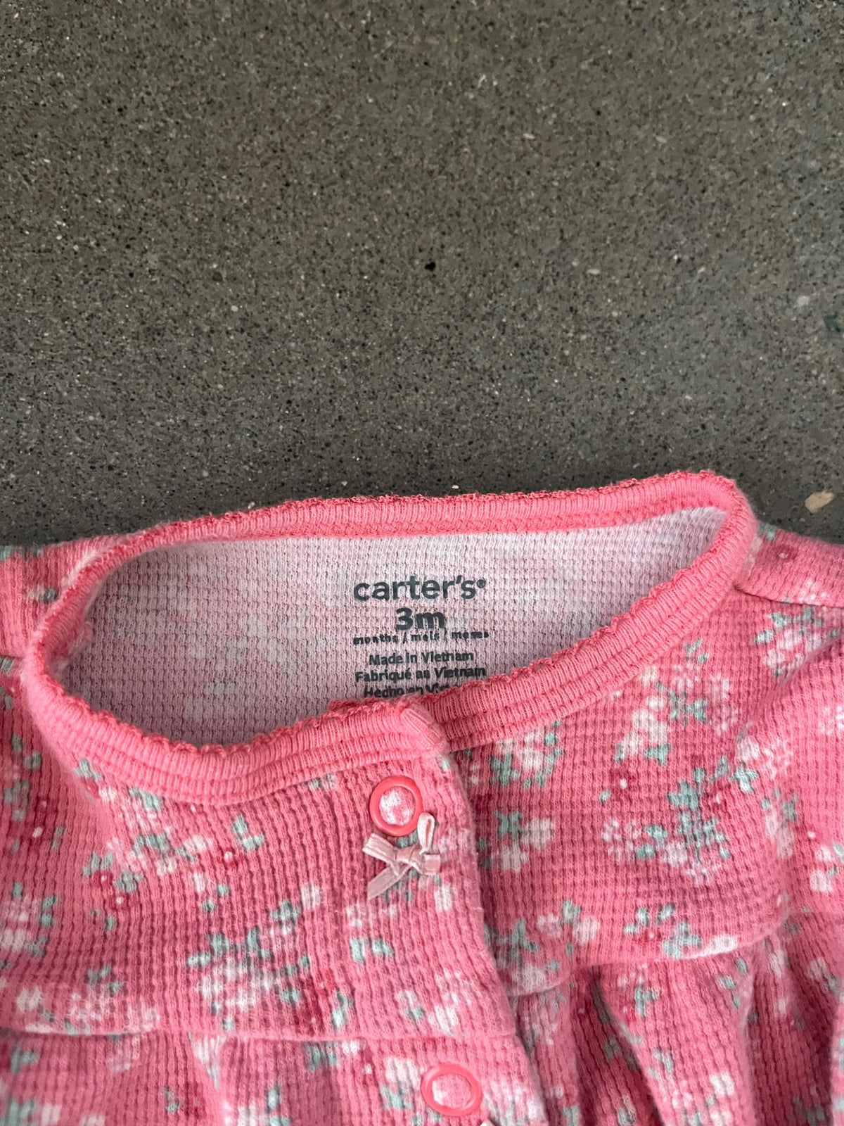 Two Baby Girl Floral Print One Piece Outfits  , Kids 3 Month (0-3M)