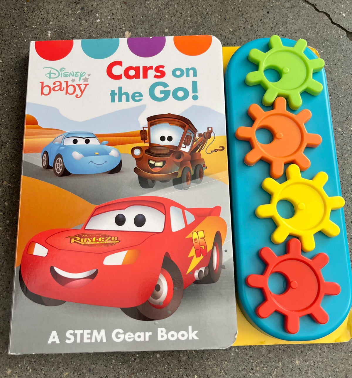 Cars on the Go! (Disney Baby: A STEM Gear Book)