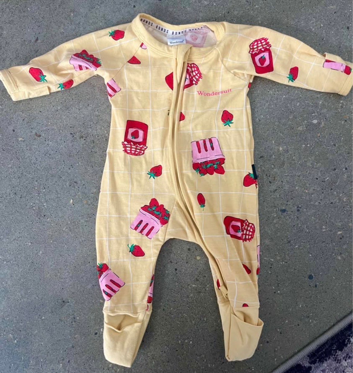 Bonds Strawberry Print Wondersuit, Kids Newborn