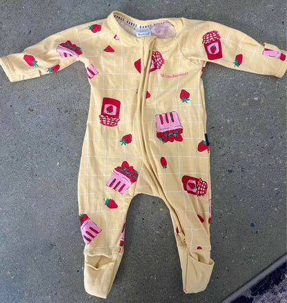 Bonds Strawberry Print Wondersuit, Kids Newborn