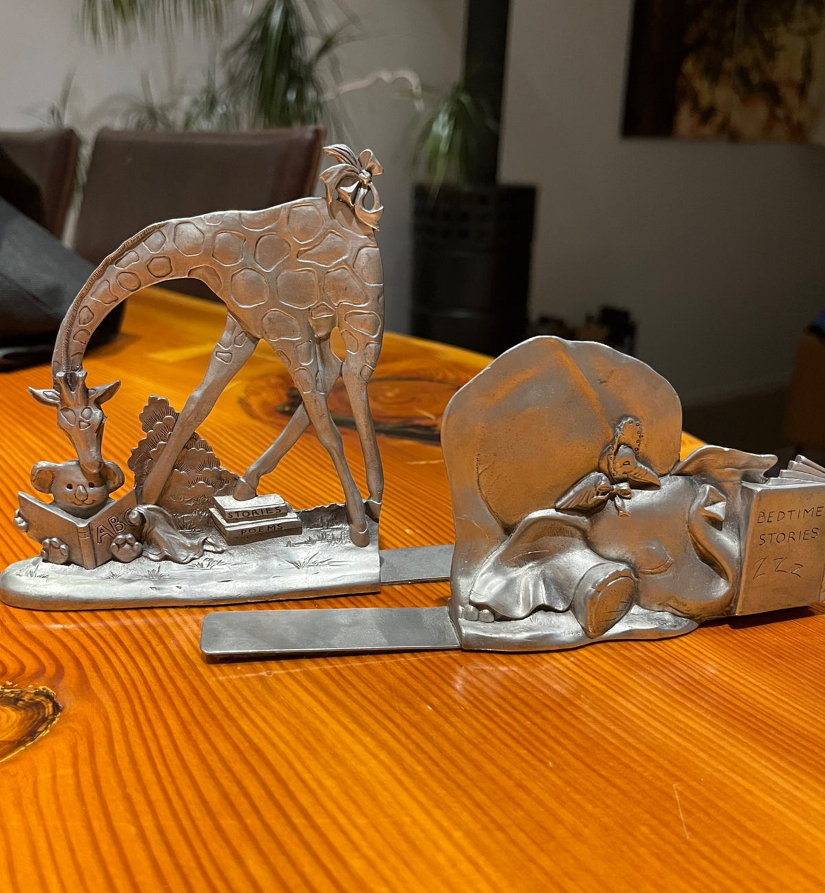 Vintage (1993) Seagull Pewter Children’s Bookends