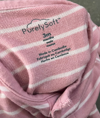 Carter’s Baby Girl Striped PurelySoft Long-Sleeve Jumpsuit , Kids 3 Month (0-3M)