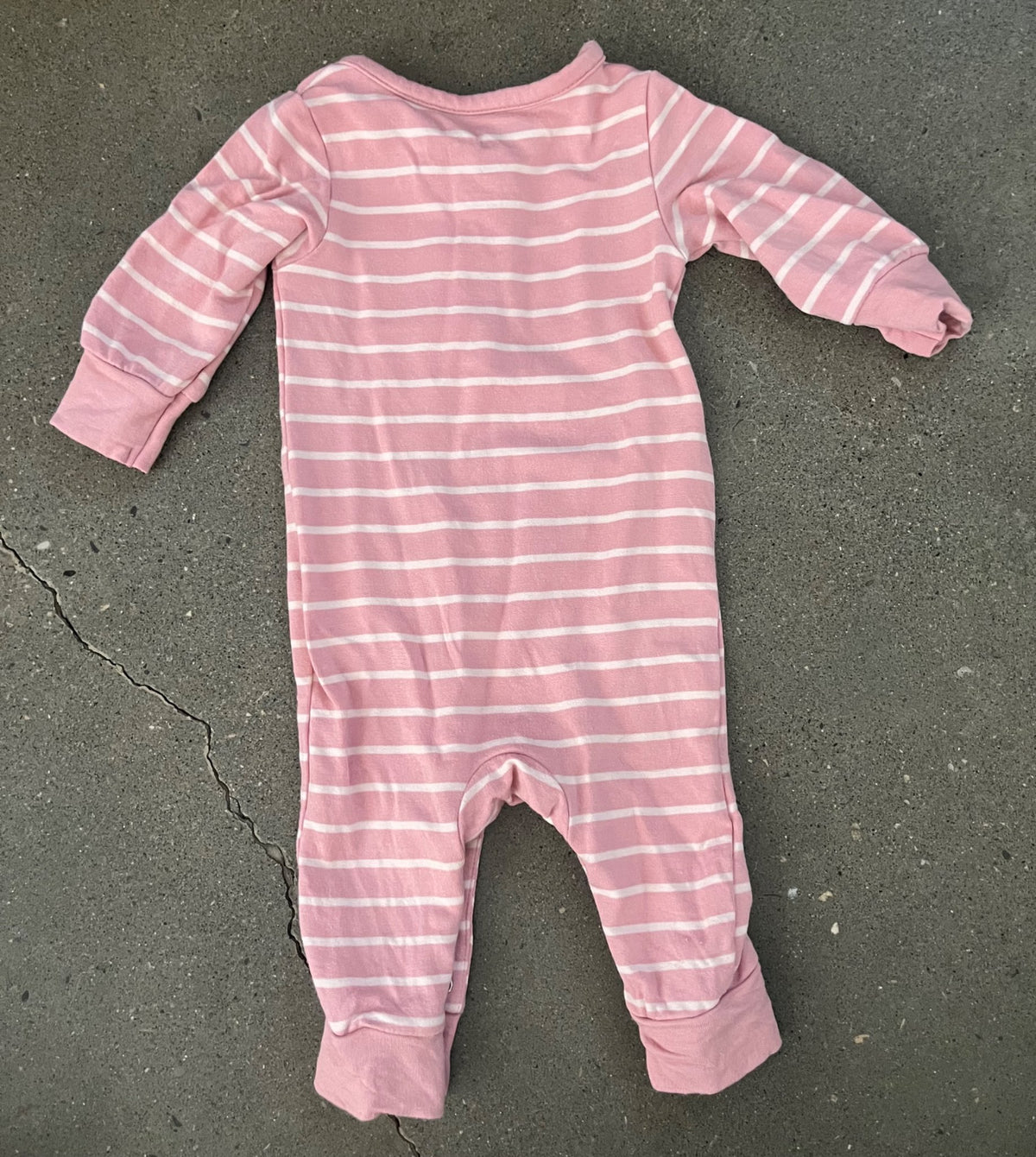 Carter’s Baby Girl Striped PurelySoft Long-Sleeve Jumpsuit , Kids 3 Month (0-3M)