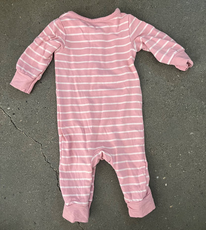 Carter’s Baby Girl Striped PurelySoft Long-Sleeve Jumpsuit , Kids 3 Month (0-3M)