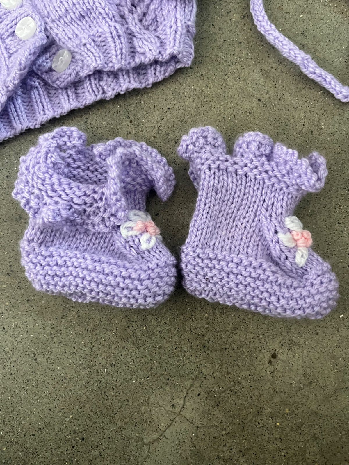 Baby 3-Piece Hand Knit Set , Kids 3 Month (0-3M)
