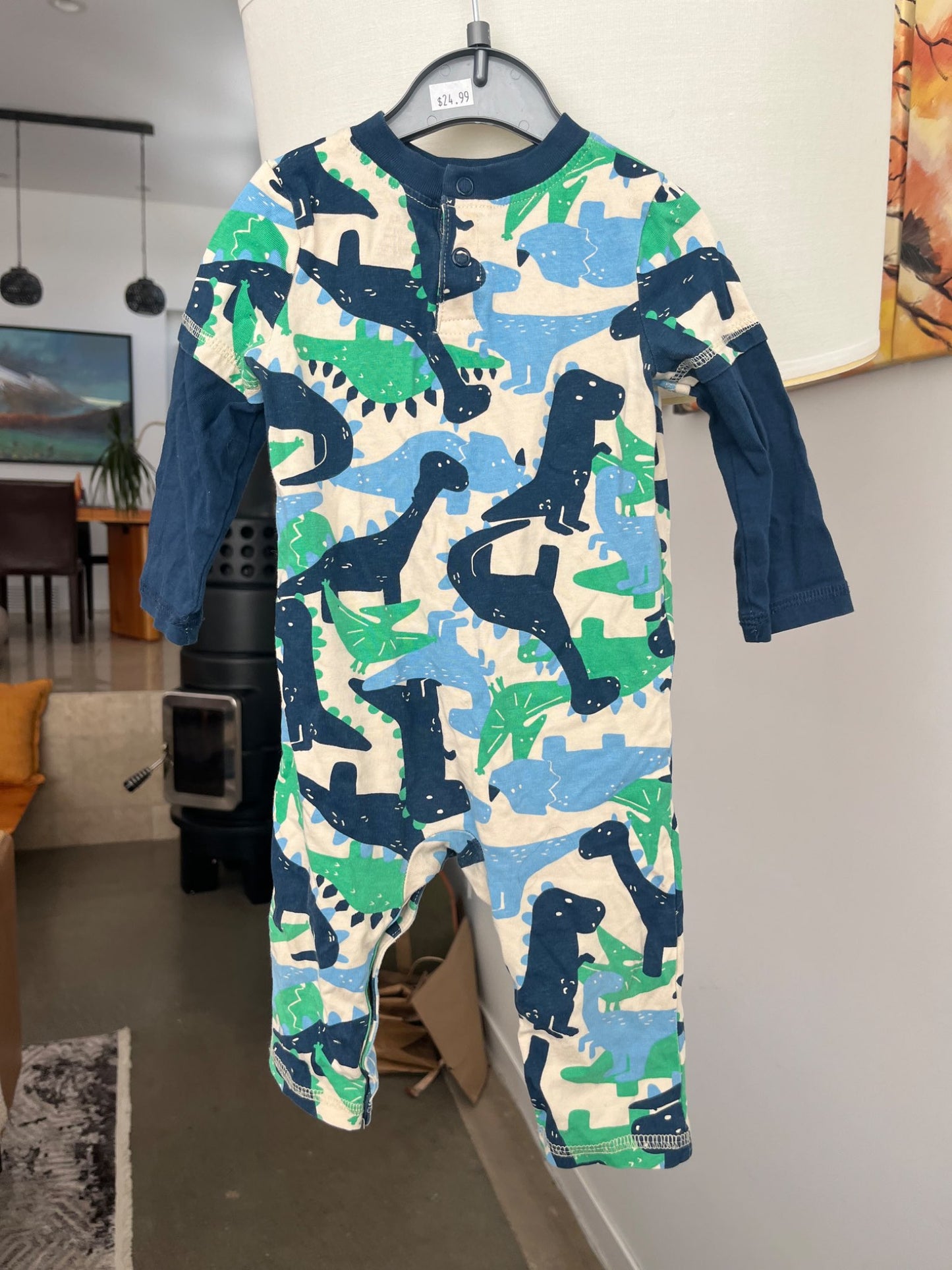 Dinosaur One-Piece Outfit (6-12 months), Kids 12 Month (9-12M)