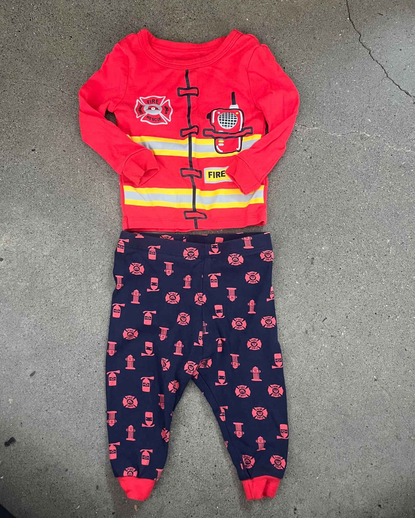 Fireman Pajamas , Kids 6 Month (3-6M)