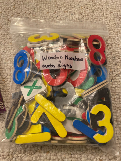 Magnetic Wooden Numbers & Math Learning