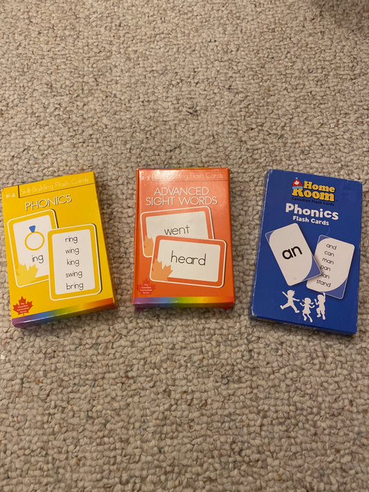 Bundle of 3 Flash Cards