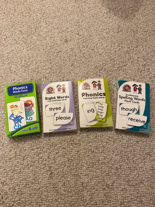 Bundle of 4 Flash Cards