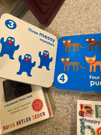 Baby learning board books x3