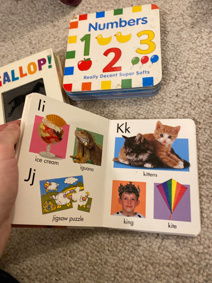 Baby learning board books x3