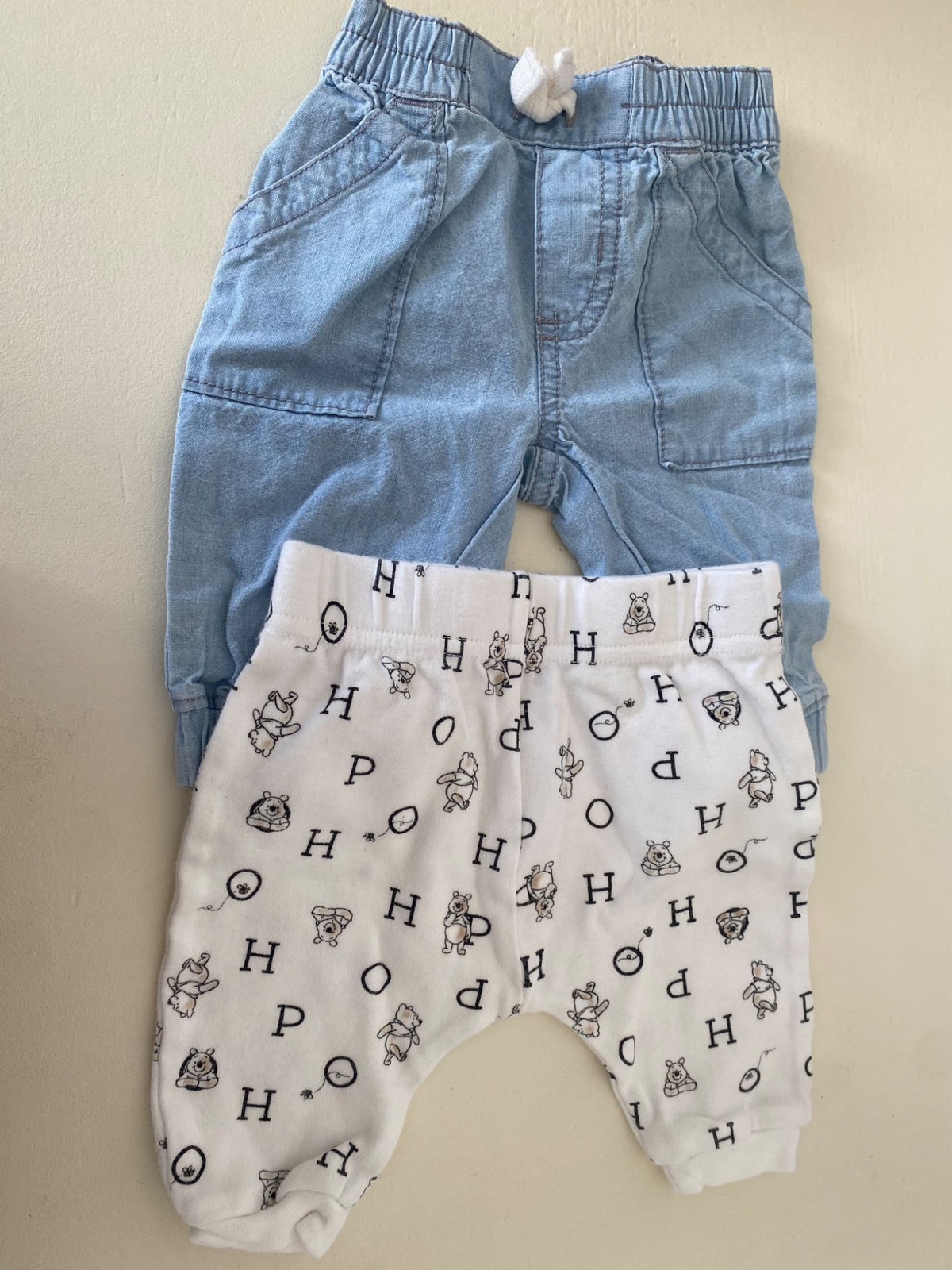 Disney and Carter’s baby pants bundle, Kids 3 Month (0-3M)
