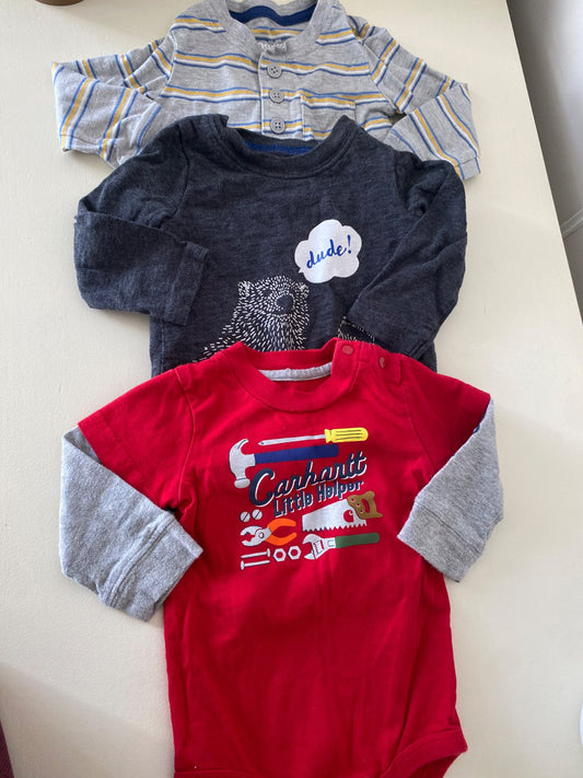 Long sleeved onesie bundle, Kids 9 Month (6-9M)