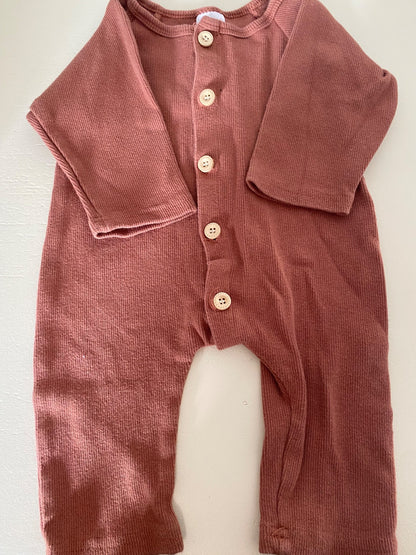 EUC brown baby romper, Kids 6 Month (3-6M)