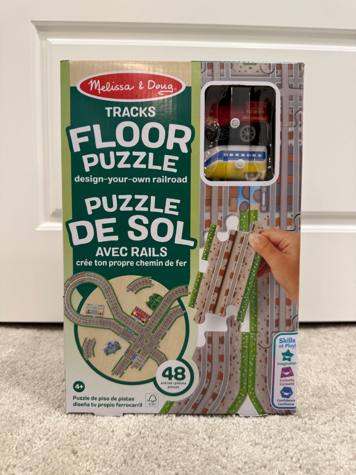 Melissa & Doug Tracks Floor Puzzle; retail $34.99