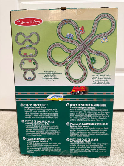 Melissa & Doug Tracks Floor Puzzle; retail $34.99