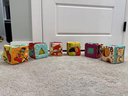 B. Toys Soft Fabric Building Blocks, retail $30.96