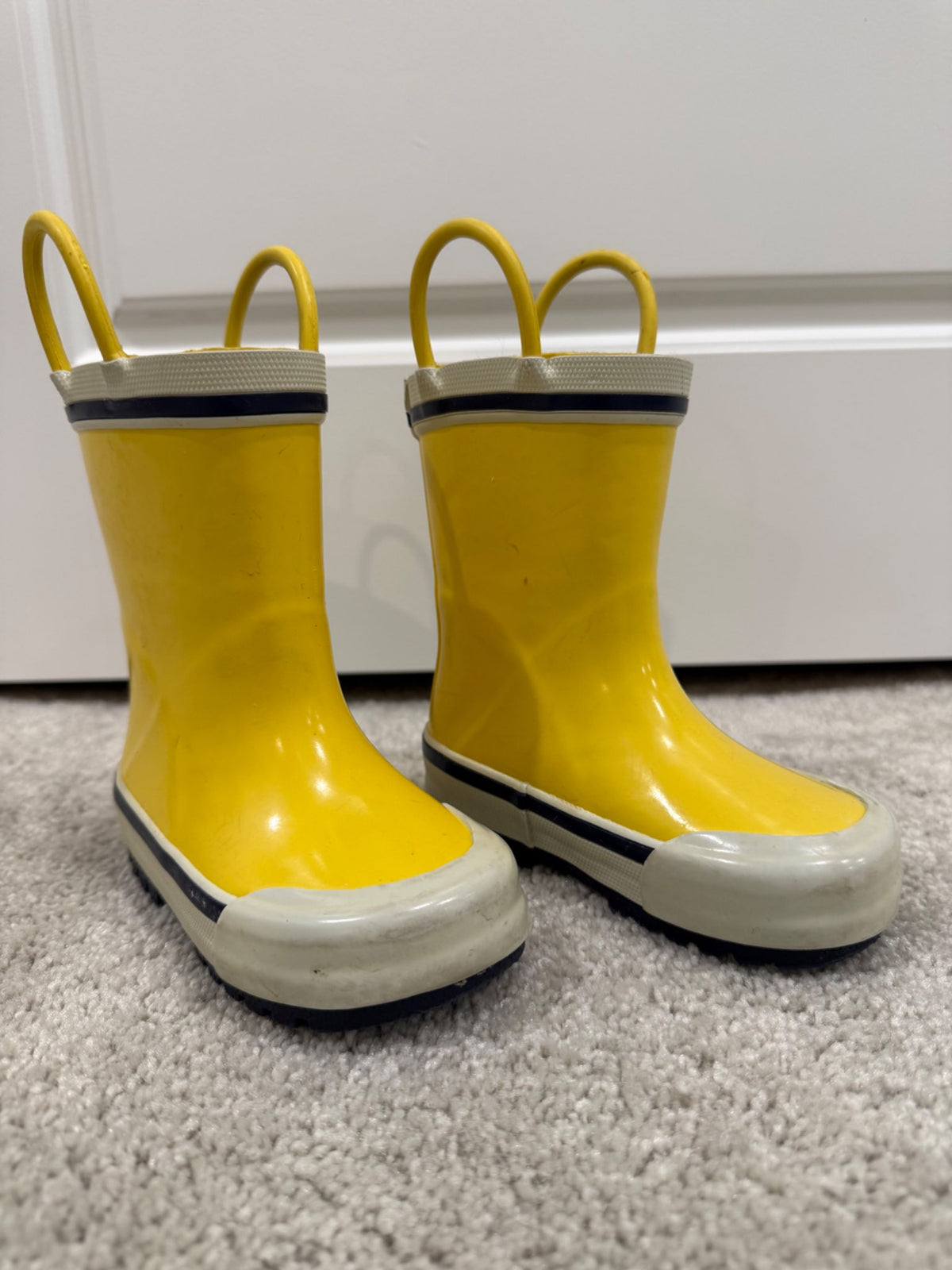 Joe Fresh Toddler Boys’ Rubber Rain Boots, size 5, retail $24, Shoes 5 (Walkers:12-24 mth)