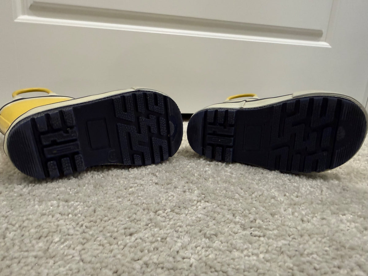 Joe Fresh Toddler Boys’ Rubber Rain Boots, size 5, retail $24, Shoes 5 (Walkers:12-24 mth)