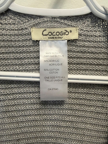 Cocogio Open-front Knit Poncho/Cardigan, resell $30-$50, Maternity S (4-6)
