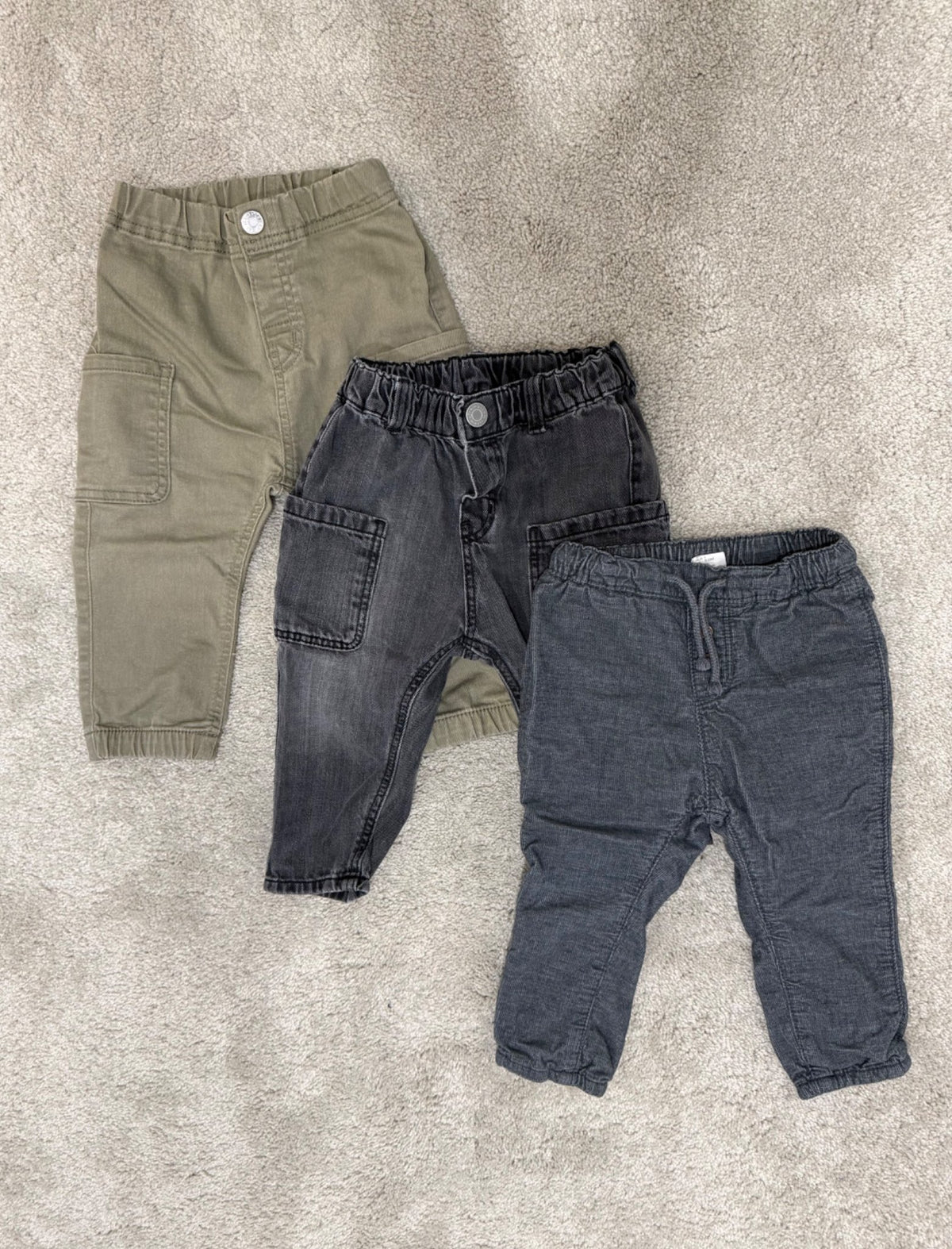 3-Pack Assorted H&M Pants, size 12M