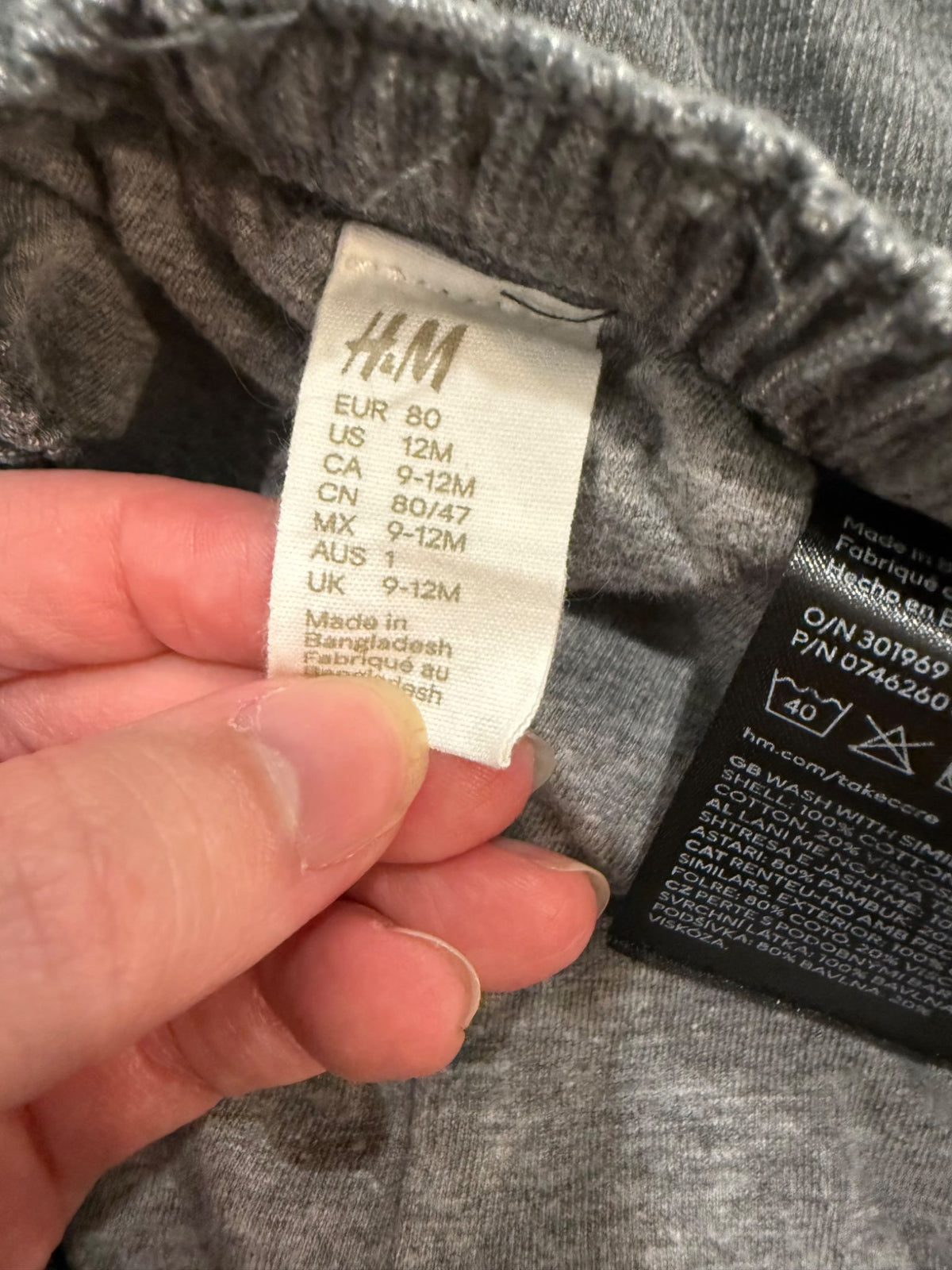 3-Pack Assorted H&M Pants, size 12M