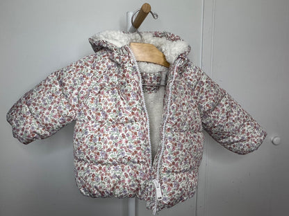 M&S (Marks and Spencer UK) Floral Winter Jacket, Kids 6 Month (3-6M)