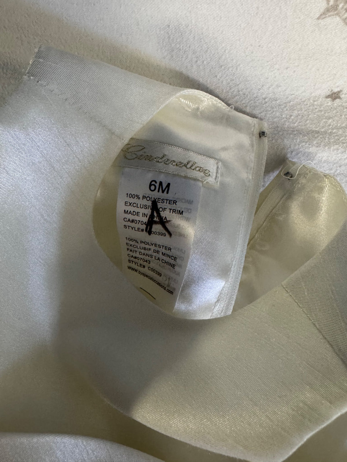 Cinderellas Cream Formal Baby Dress