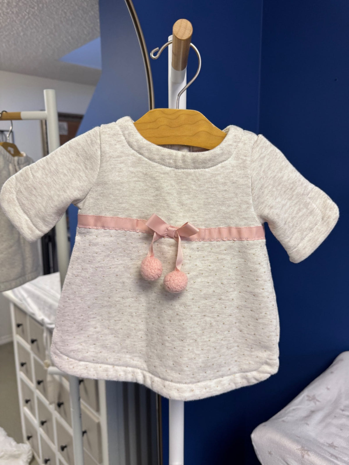 Piper and Posie Pink Bow Dress, Kids 6 Month (3-6M)
