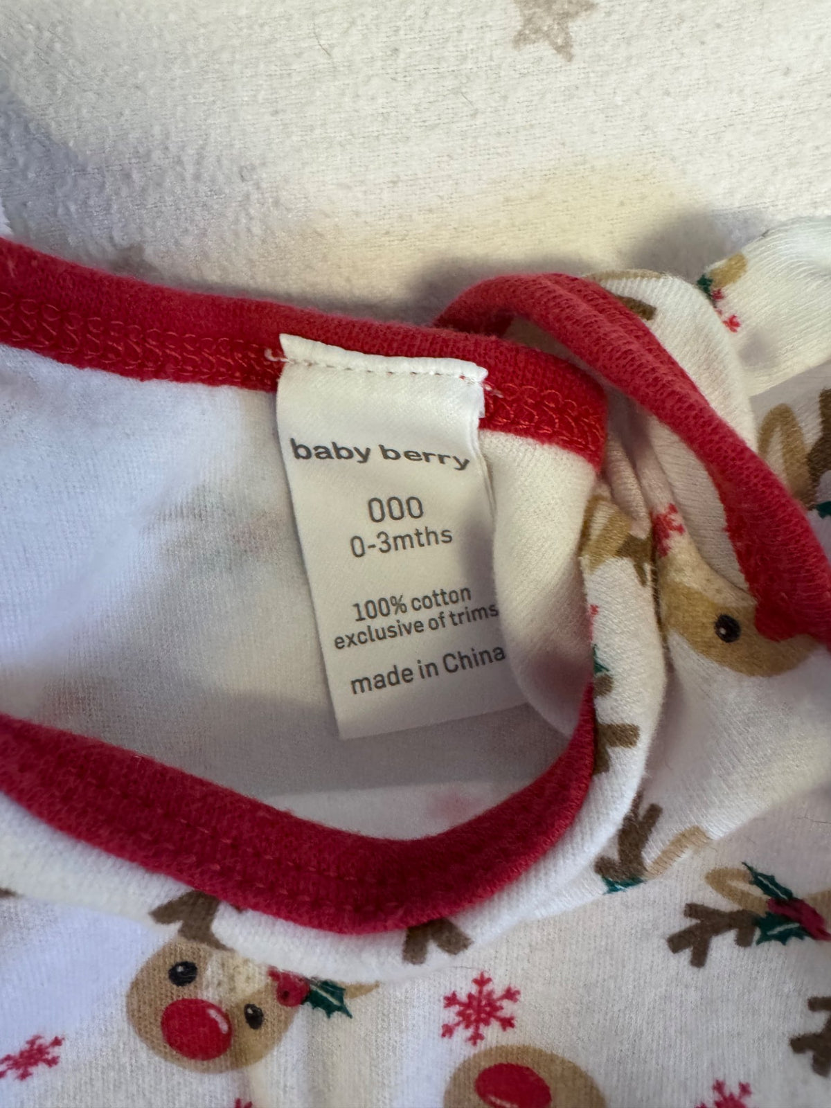 My First Christmas and Reindeer Onesies, Kids 3 Month (0-3M)