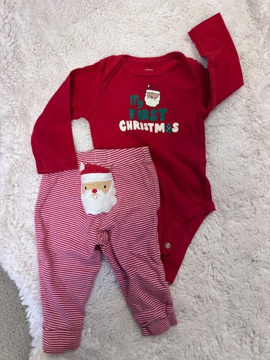 My first Christmas Santa pj’s, Kids 9 Month (6-9M)