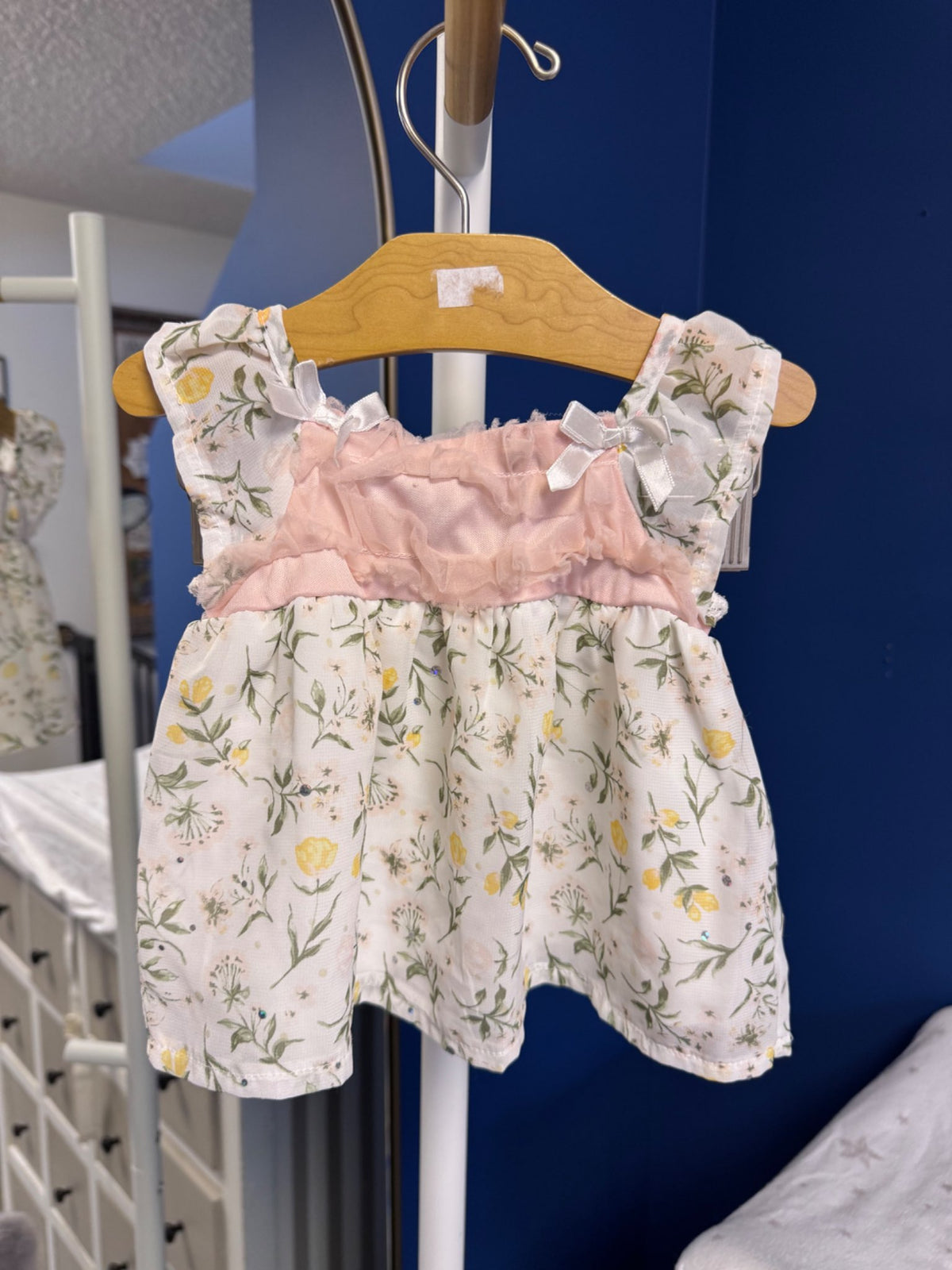 Little Lass Baby dress or top with rhinestone sparkles , Kids 6 Month (3-6M)