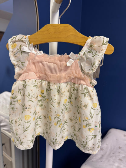 Little Lass Baby dress or top with rhinestone sparkles , Kids 6 Month (3-6M)