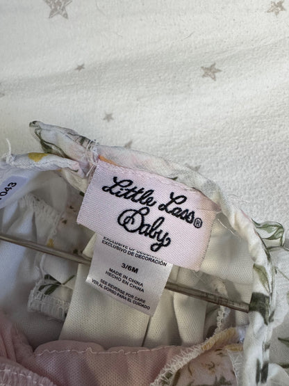 Little Lass Baby dress or top with rhinestone sparkles , Kids 6 Month (3-6M)