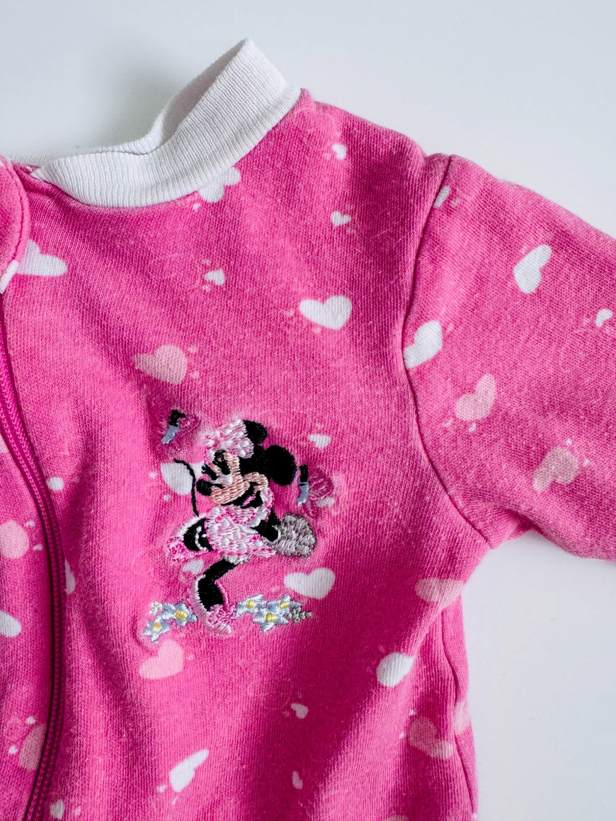Disney Minnie Mouse Footed Onesie, Kids 3 Month (0-3M)