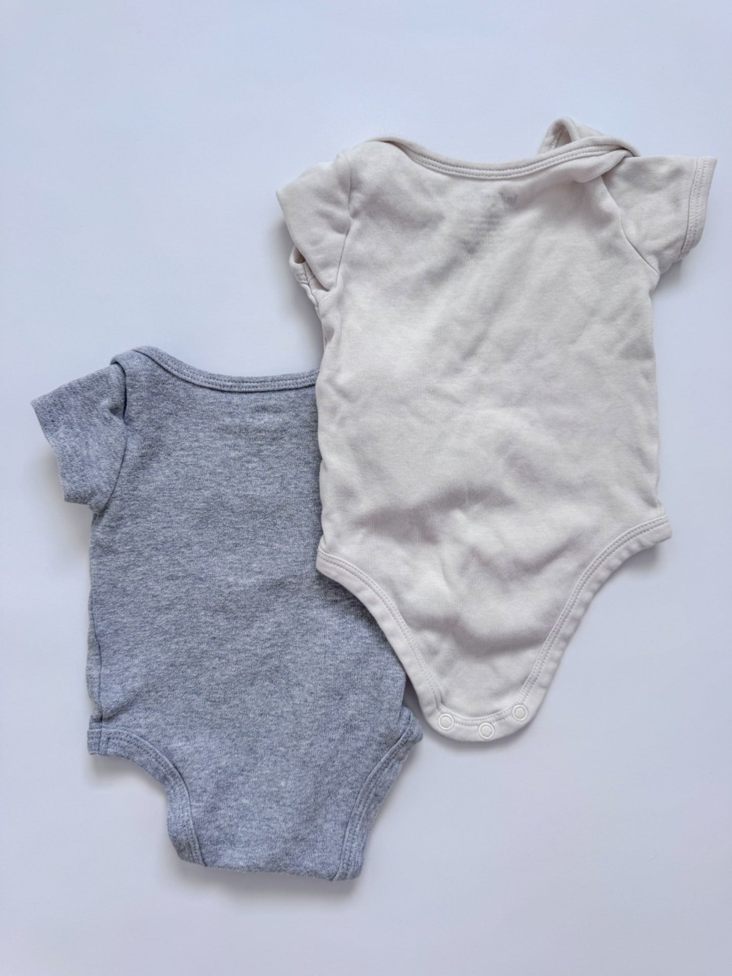 2 Indigo Baby Cotton One Pieces, Kids 3 Month (0-3M)