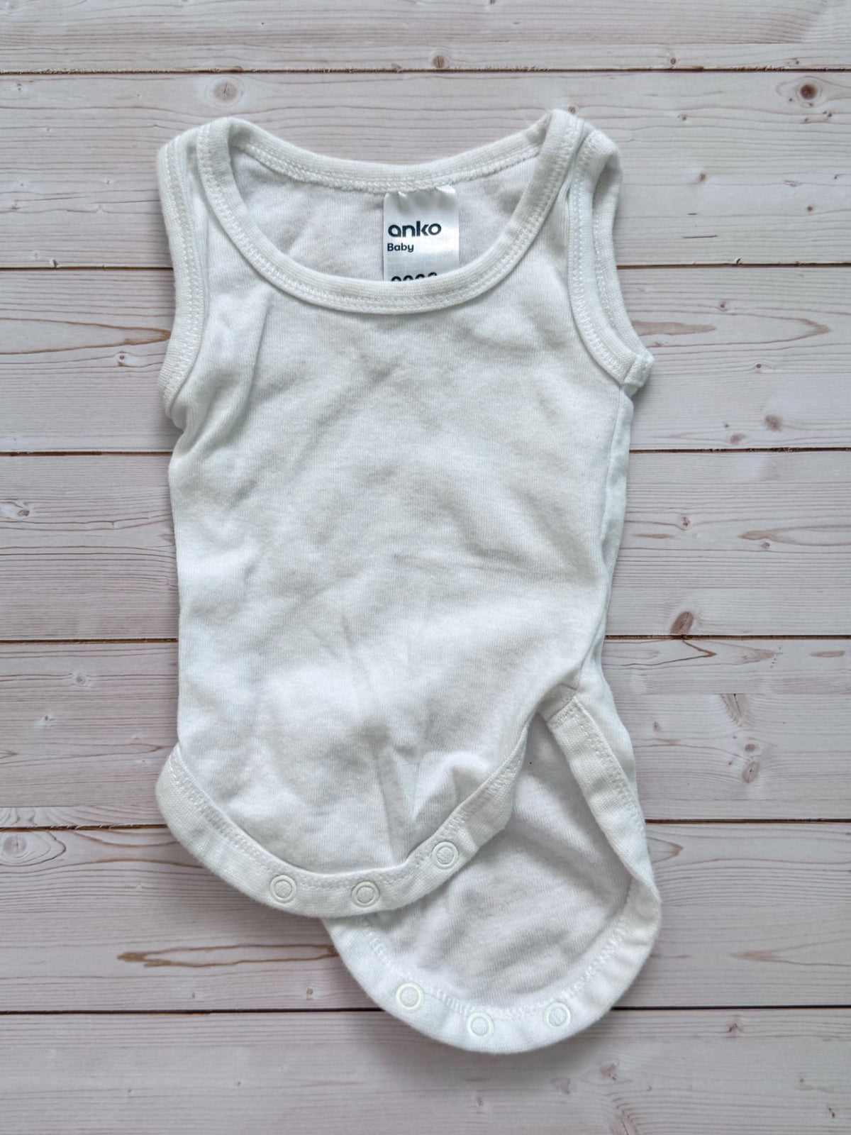 Simple Pink and White Sleeveless Outfit, Kids Newborn