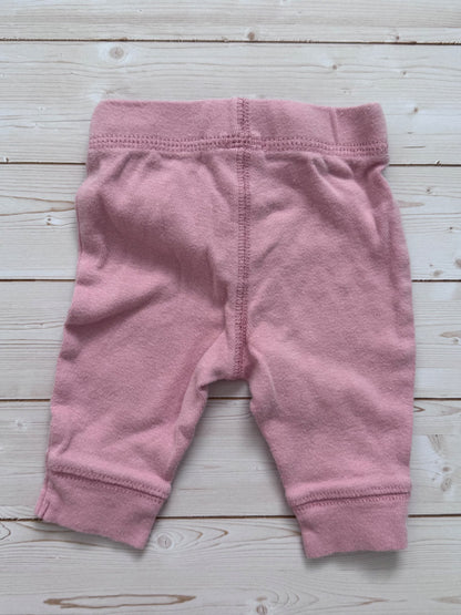 Simple Pink and White Sleeveless Outfit, Kids Newborn