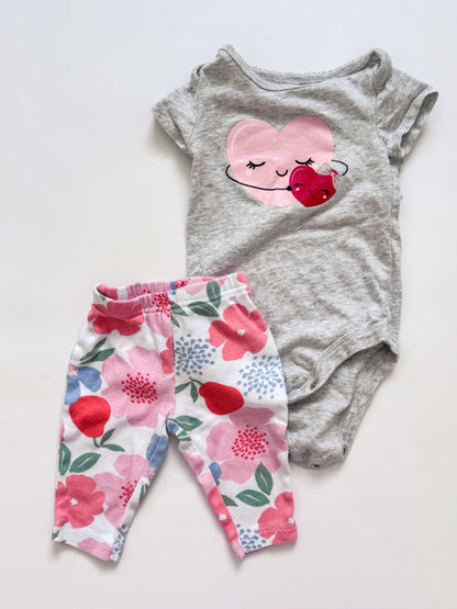 Sweet-hearts little girls outfit, Kids 3 Month (0-3M)